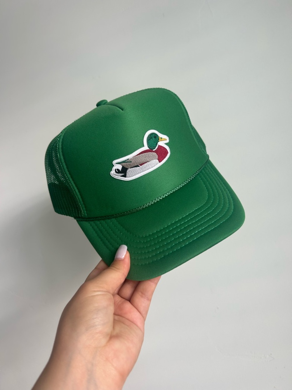 Green Duck Patch Trucker Hat